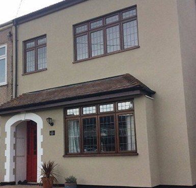 before and after rendered house Quality Render Specialists Basildon