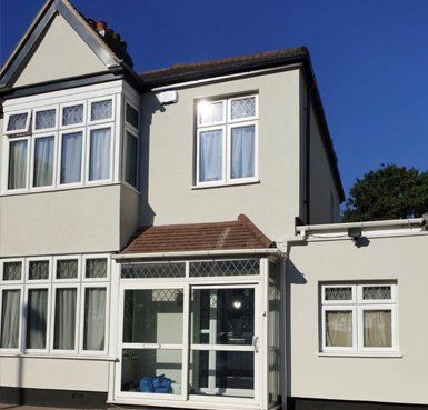 before and after rendered house Quality Render Specialists Basildon