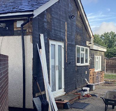 before and after rendered house Quality Render Specialists Basildon