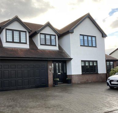 rendered house by Quality Render Specialists of Basildon, Essex