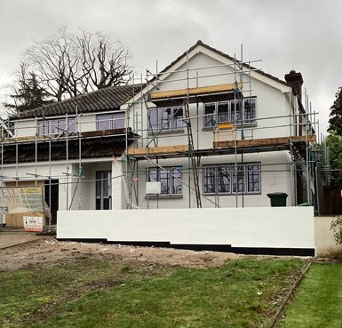 before and after rendered house Quality Render Specialists Basildon
