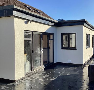 before and after rendered house Quality Render Specialists Basildon