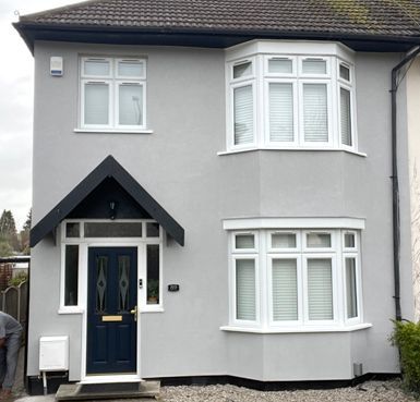 rendered house by Quality Render Specialists of Basildon, Essex