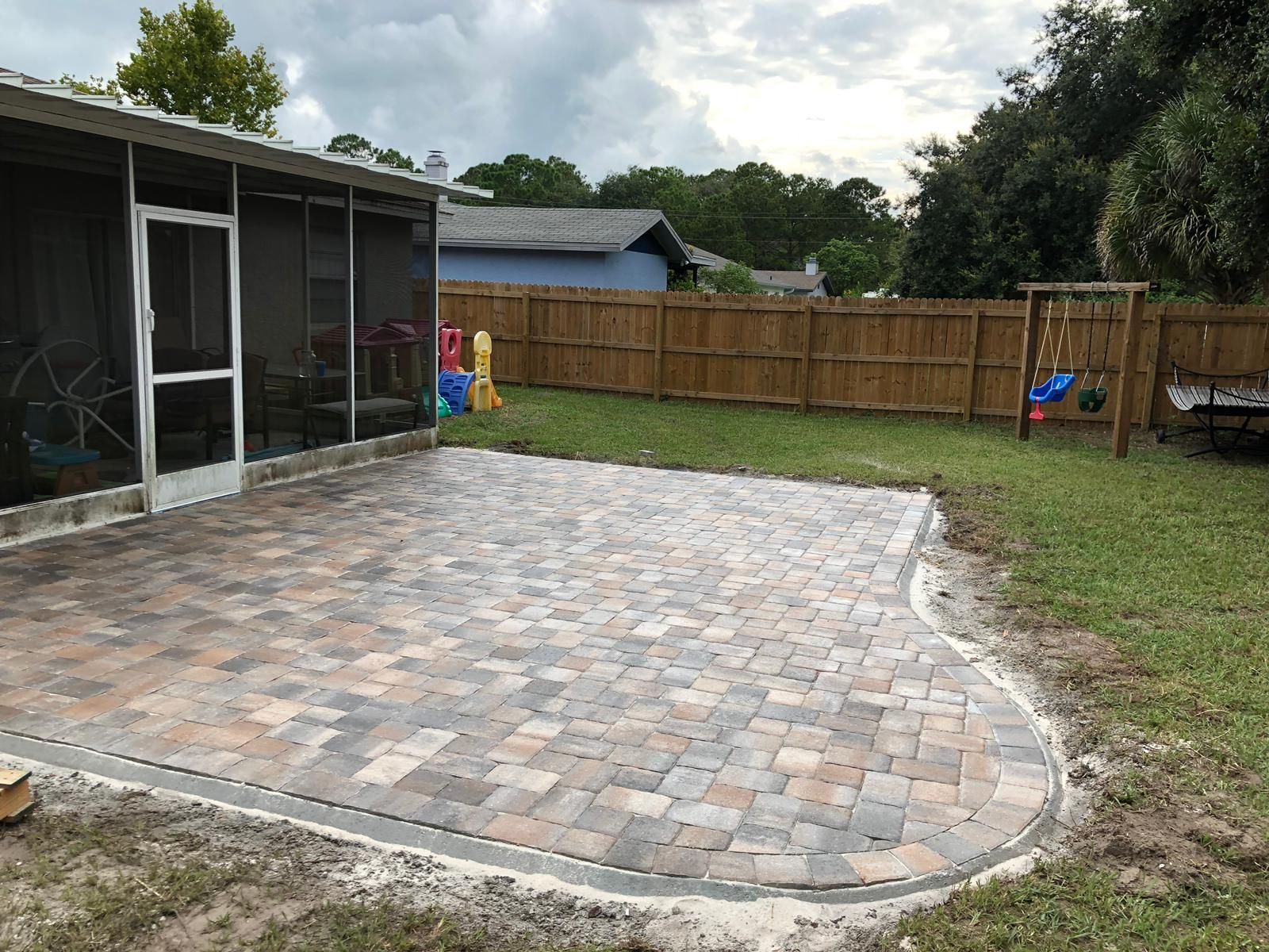 Paver patio installation | GCT Pavers