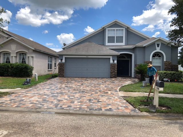 Paver driveway installation | GCT Pavers
