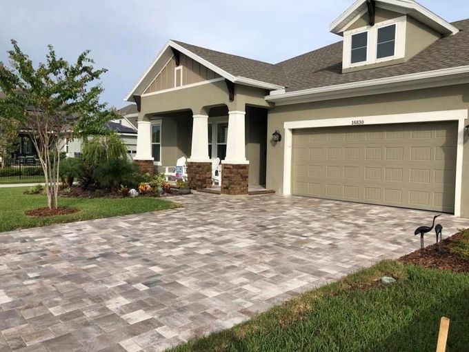 Paver driveway