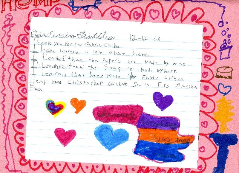 A child 's drawing of hearts on a piece of paper