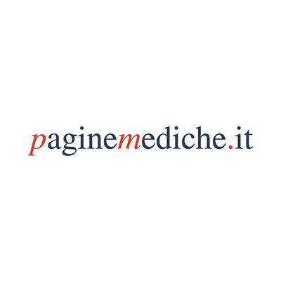 Logo per paginemediche.it con testo rosso e nero su sfondo bianco.