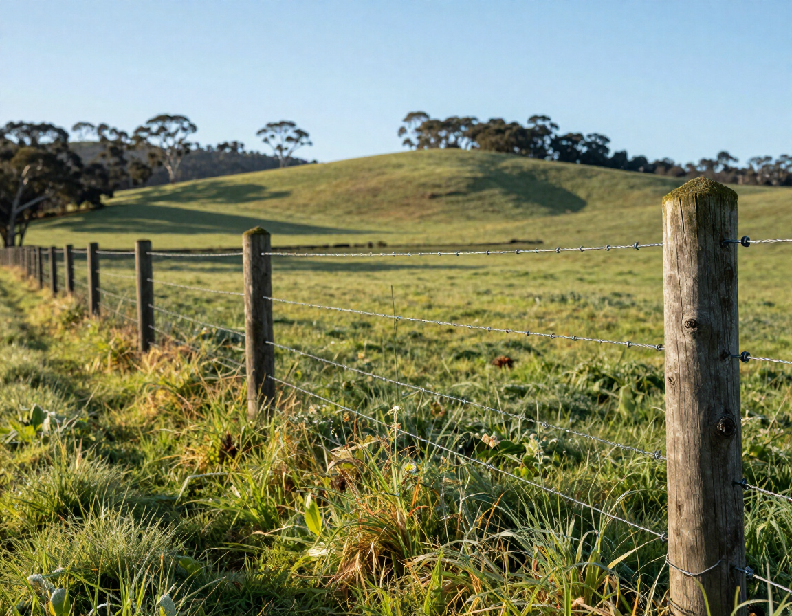 Rural boundary fencing