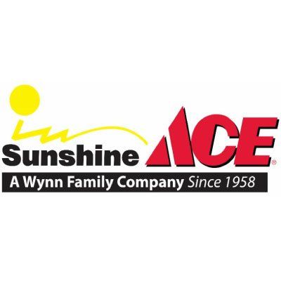 Sunshine Ace logo with yellow sun, black and red text, and “A Wynn Family Company Since 1958” tagline