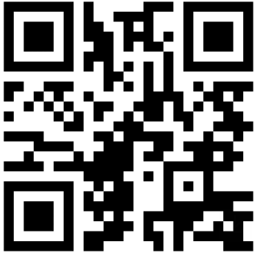 QR code with a pattern of black and white squares.