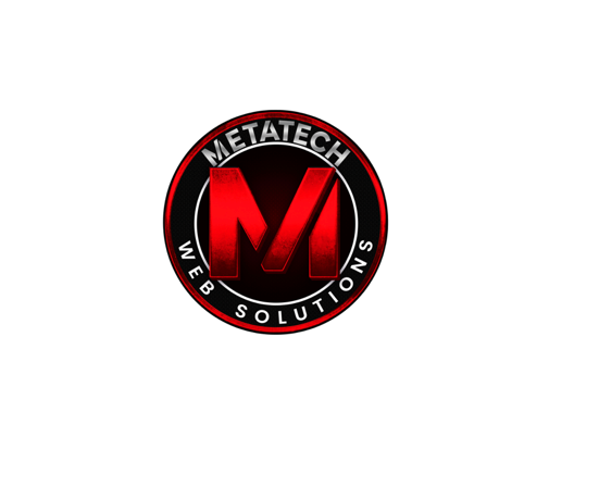 Logo for Metatech Web Solutions: red 