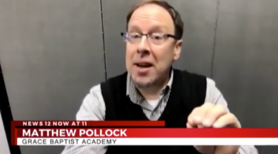 Matthew Pollock of Grace Baptist Academy on news.