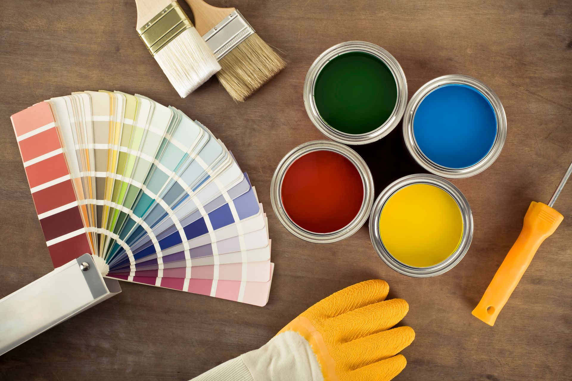 Color chart and Paint Equipment