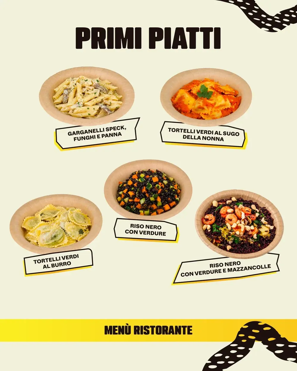MENU RISTORANTE