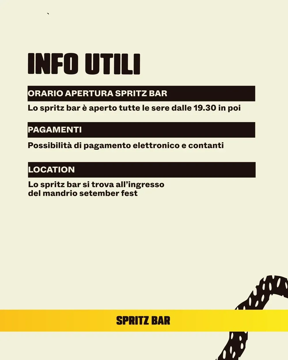 SPRITZ BAR