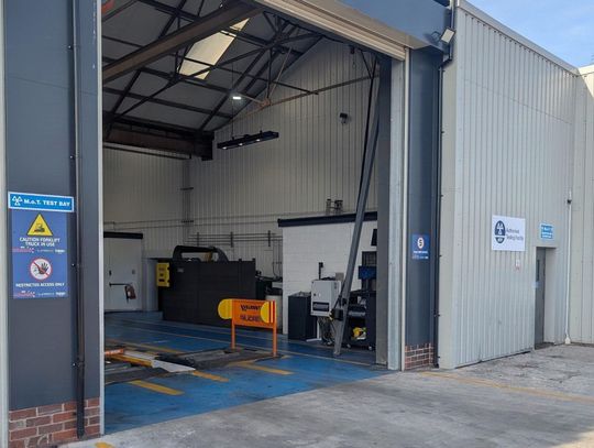 Motoflow ATF testing bay and roller lane at the Deepdale Road depot