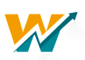 Conquer Wall Street logo, featuring a stylized 'W' resembling a stock chart.