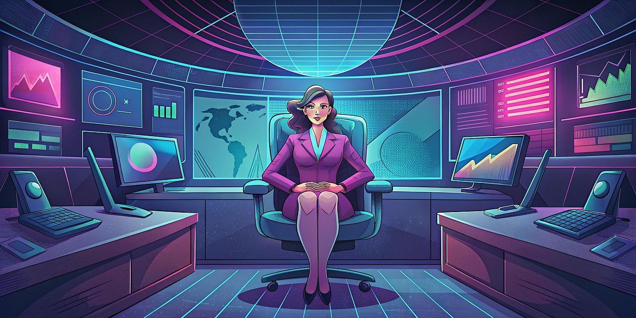 Female trader deciding between paper trading or live trading