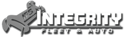 Integrity Pest & Auto logo with stylized insect and metallic text