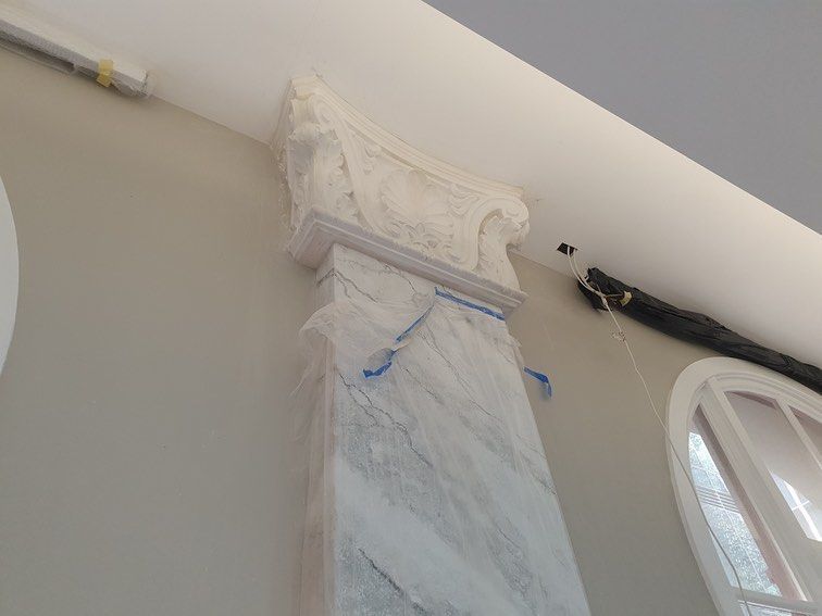 Photo of Arch Doorways under construction — Manufacturing Cornices in Logan Village, QLD
