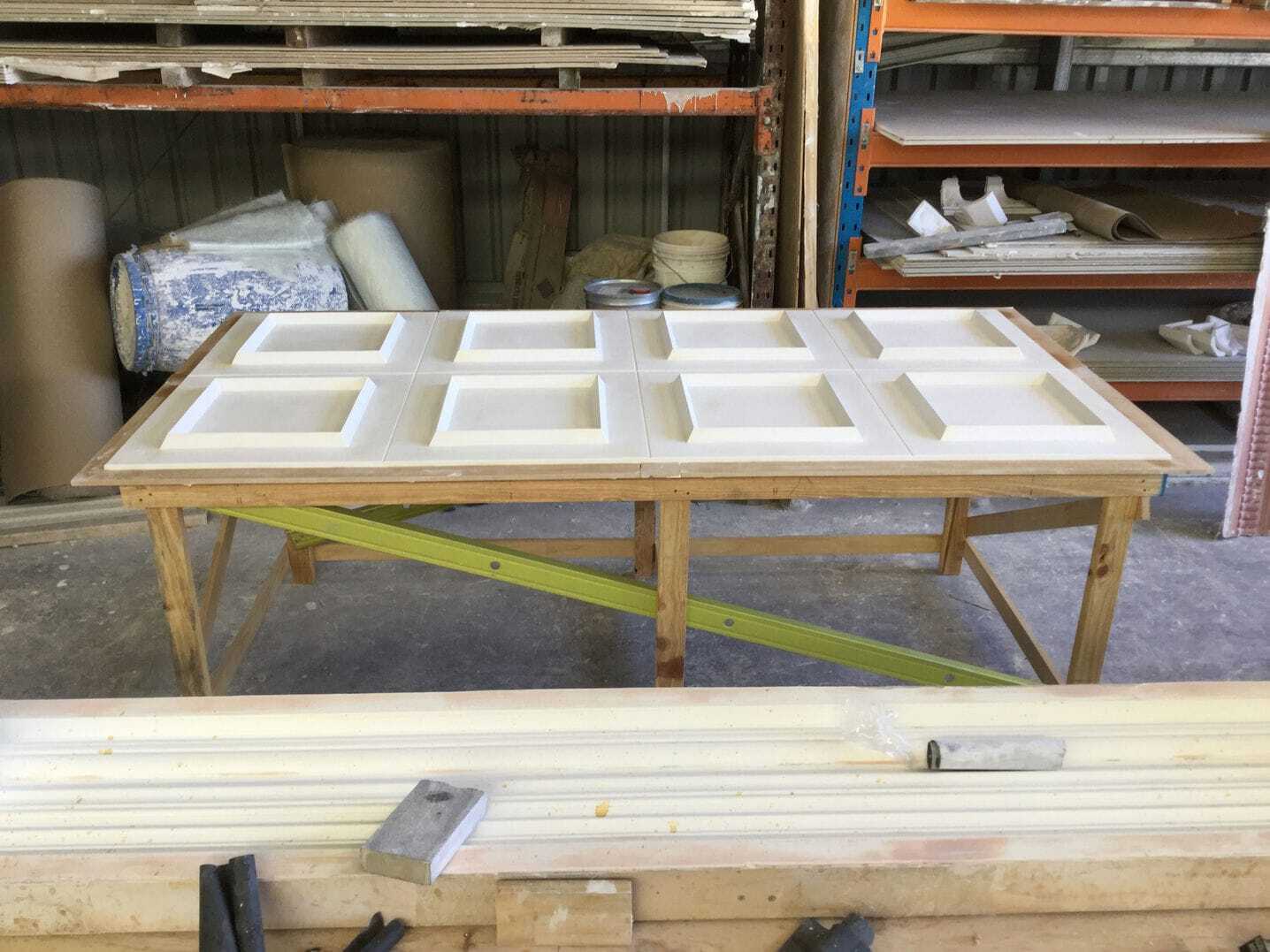 Preparation of Custom Ceiling Panel — Custom Cornices in Logan Village, QLD