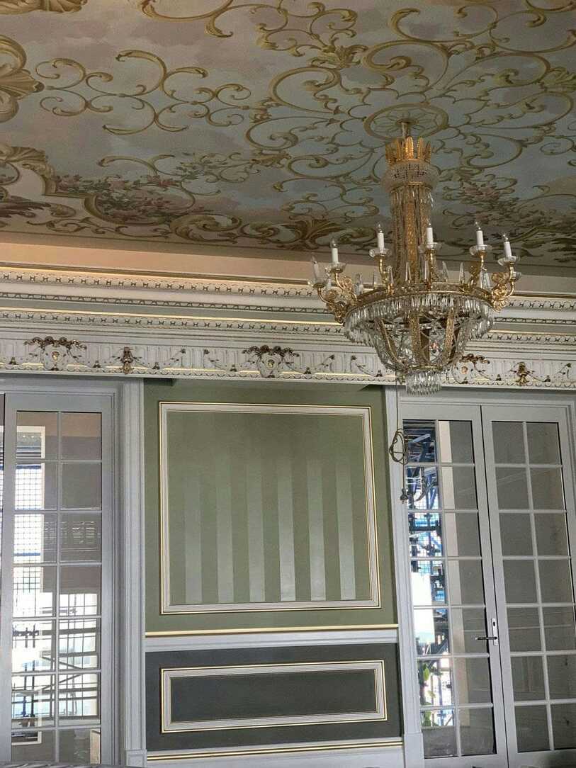 Medallion Light Trough Design— Custom Cornices in Logan Village, QLD