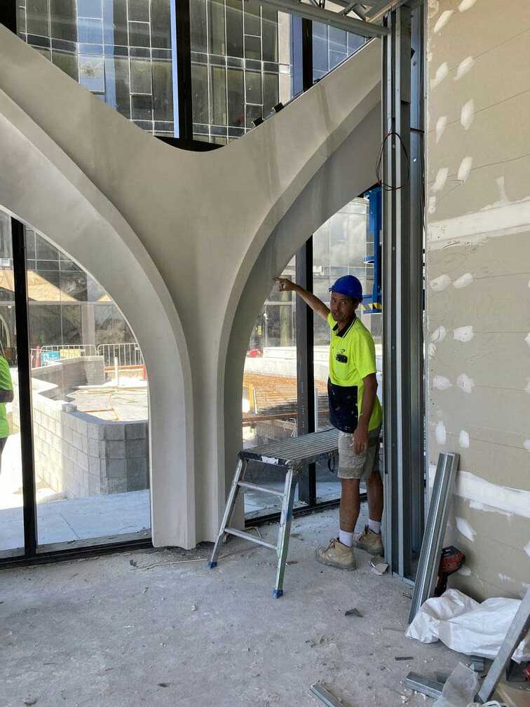Workers at Lanes Residence — Custom Cornices in Logan Village, QLD