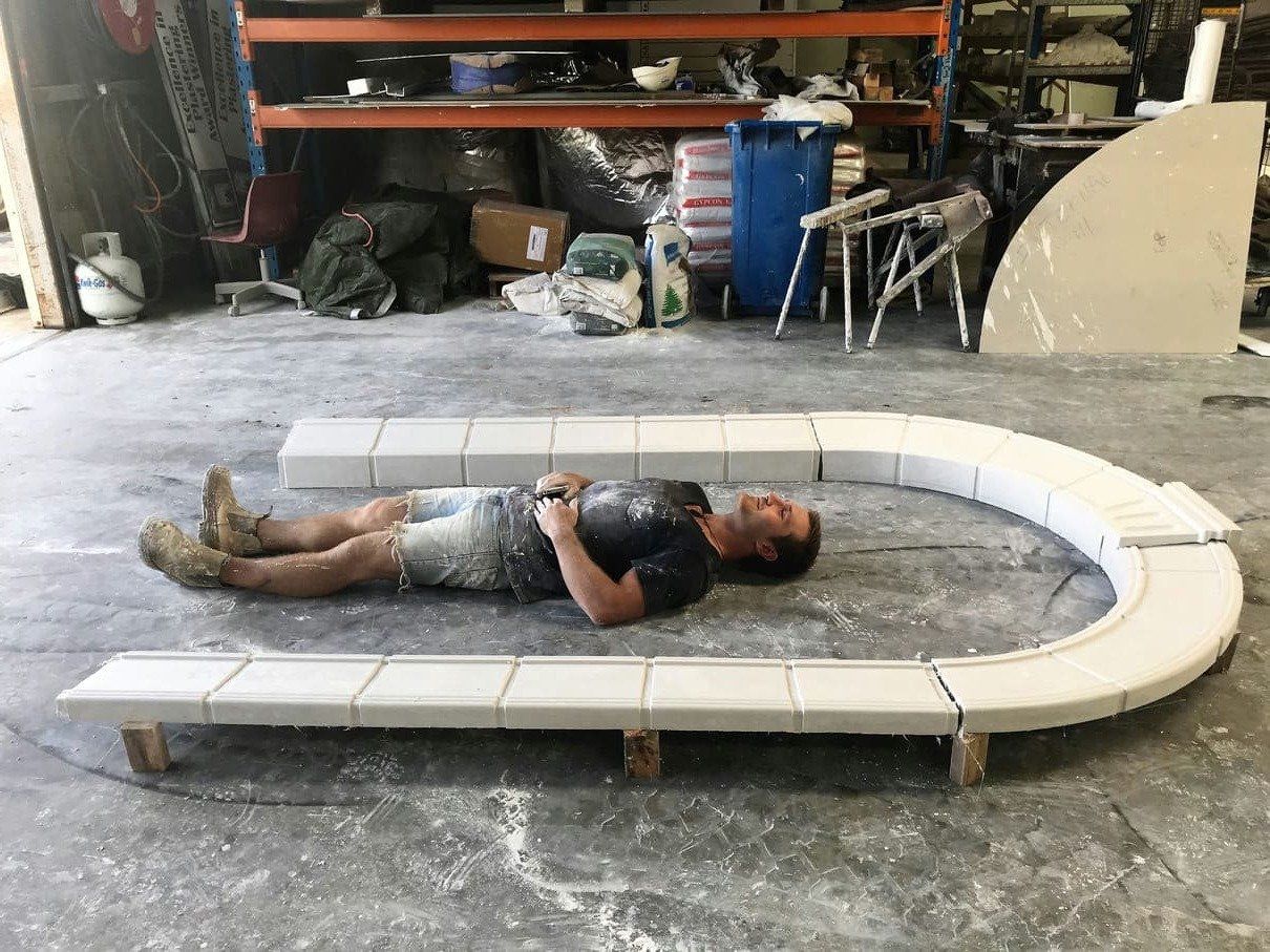 Man Matching the Size of Archway — Custom Cornices in Logan Village, QLD