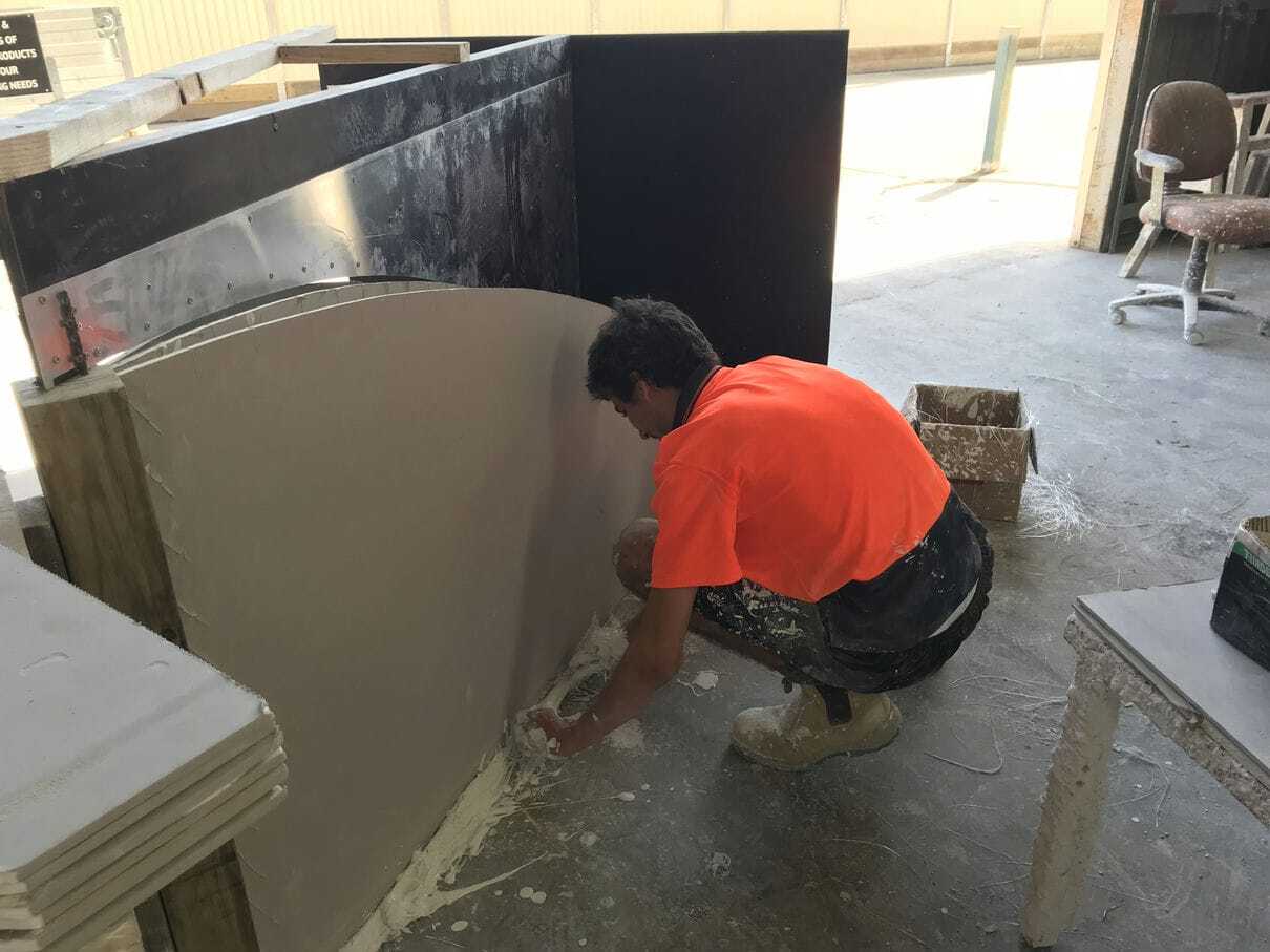 Worker Making Custom Domes — Custom Cornices in Logan Village, QLD
