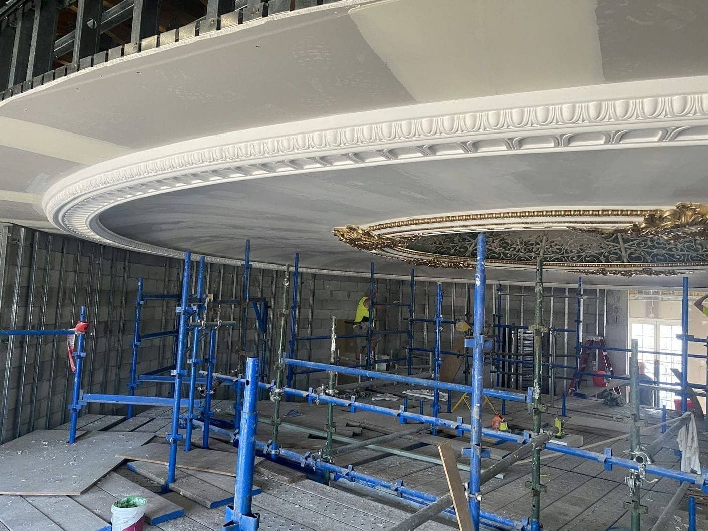 Medallion Dome Installation — Custom Cornices in Logan Village, QLD