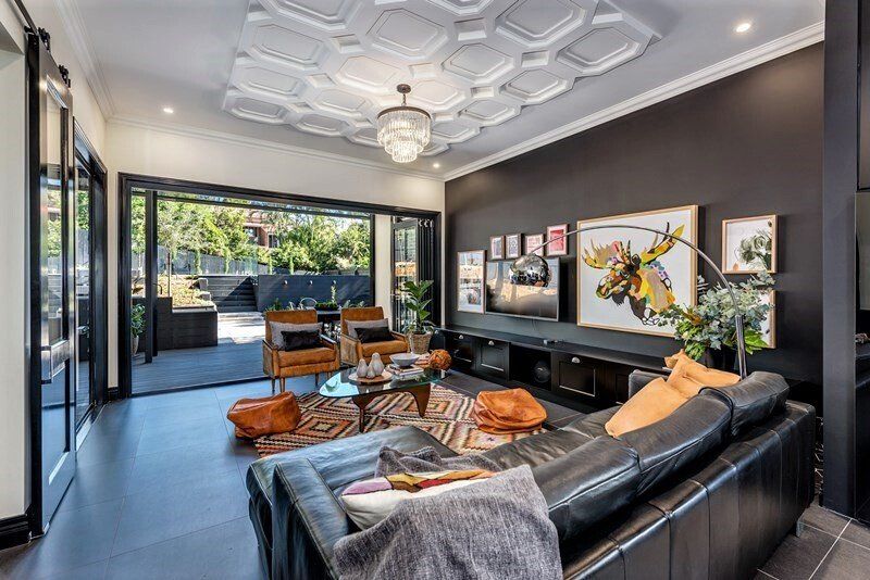 House Interior With Custom Ceiling — Custom Cornices in Logan Village, QLD