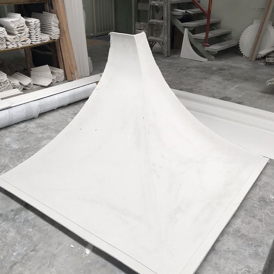 LeBain Apartments Vaulted White Ceiling — Custom Cornices in Logan Village, QLD