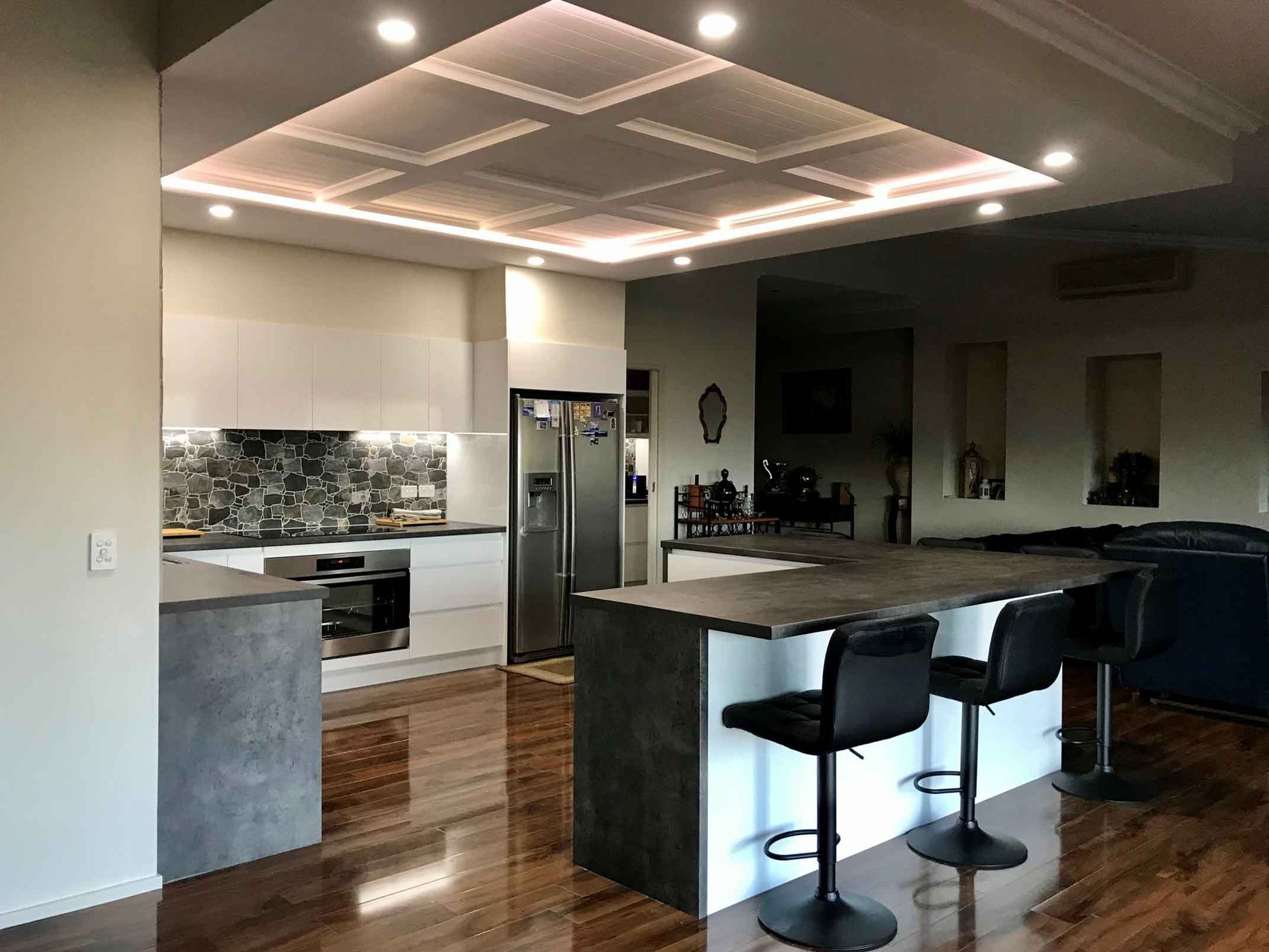 Expensive looking kitchen — Manufacturing Cornices in Logan Village, QLD