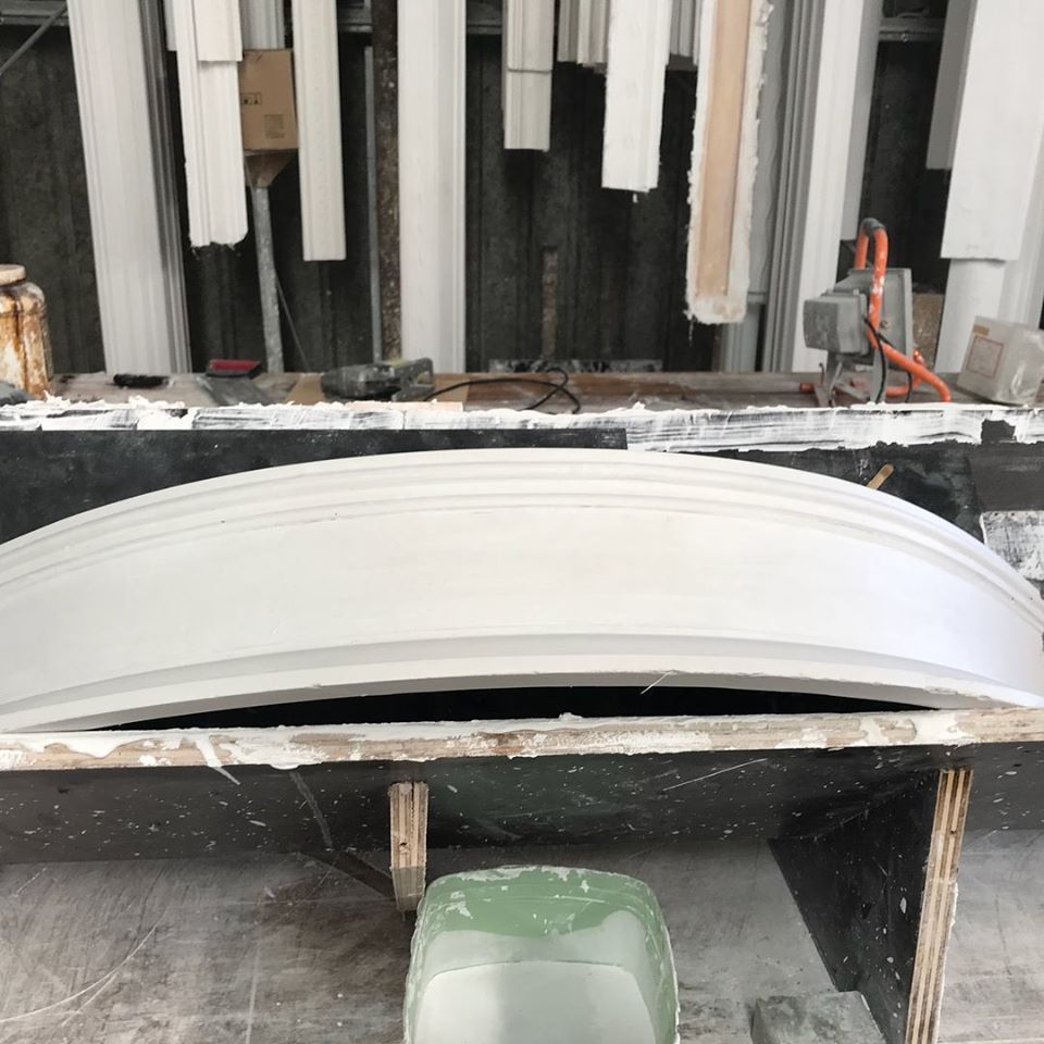 Elegant Curved Cornice Design— Manufacturing Cornices in Logan Village, QLD