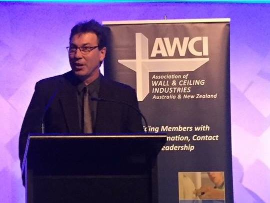 Paul Making Speech at Awards Night — Manufacturing Cornices in Logan Village, QLD