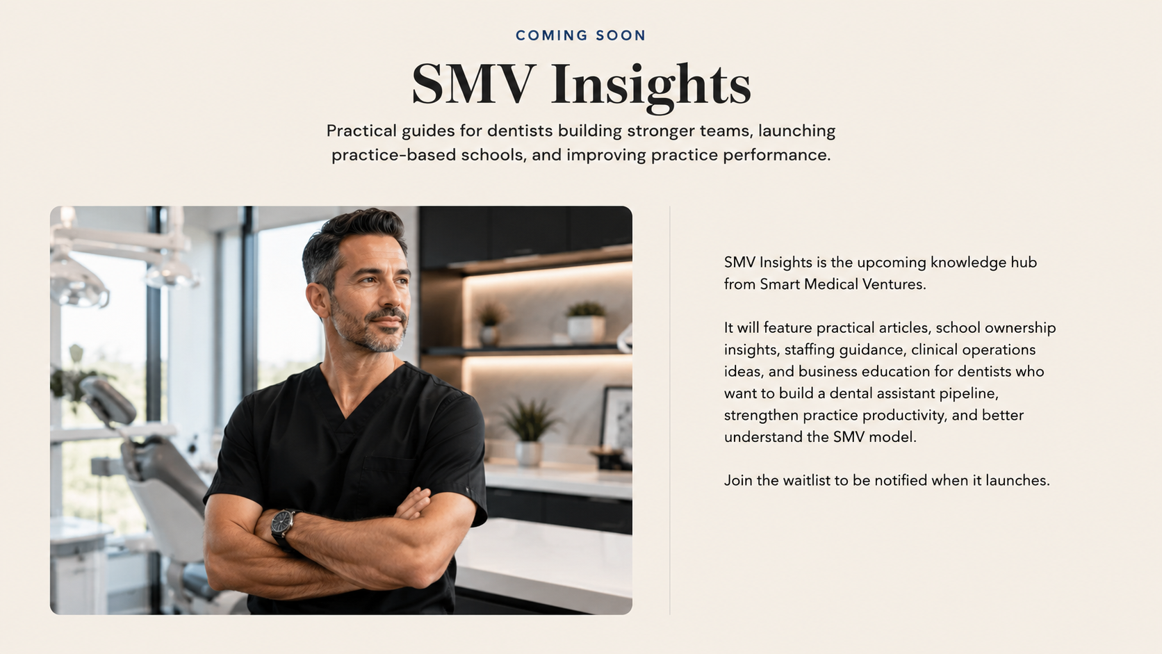 SMV Insights page holder