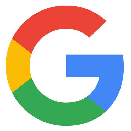 Das Google-Logo ist ein regenbogenfarbener Kreis mit dem Buchstaben G in der Mitte.