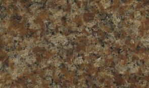 Granite texture with a mix of brown, tan, and black mineral flecks, creating a dense, mottled pattern.