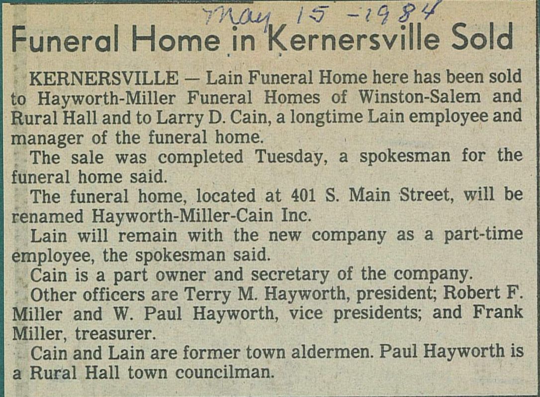 About Us | Hayworth - Miller Funeral Homes & Crematory