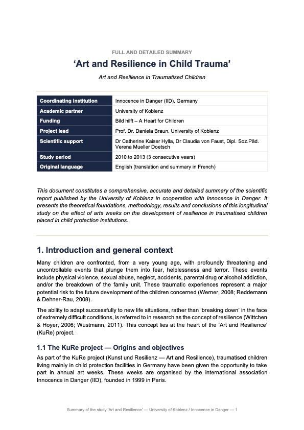 Summary of the Koblenz study (English)