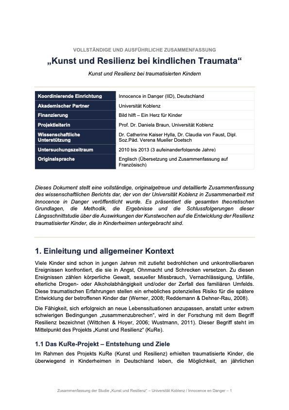 Summary of the Koblenz study (German)