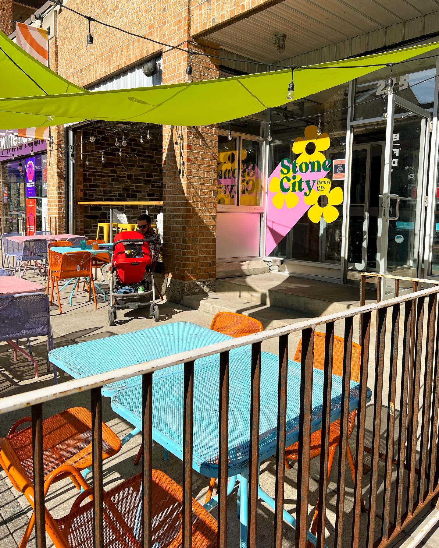 Stone City Ales Patio In Summer