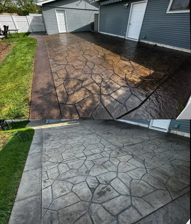 concrete driveway
