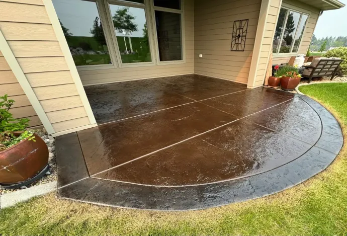 driveway concrete stamped