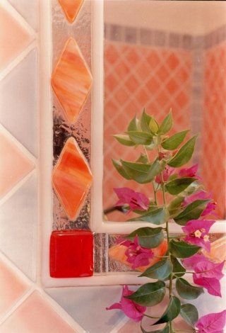 Mirrors and shelves