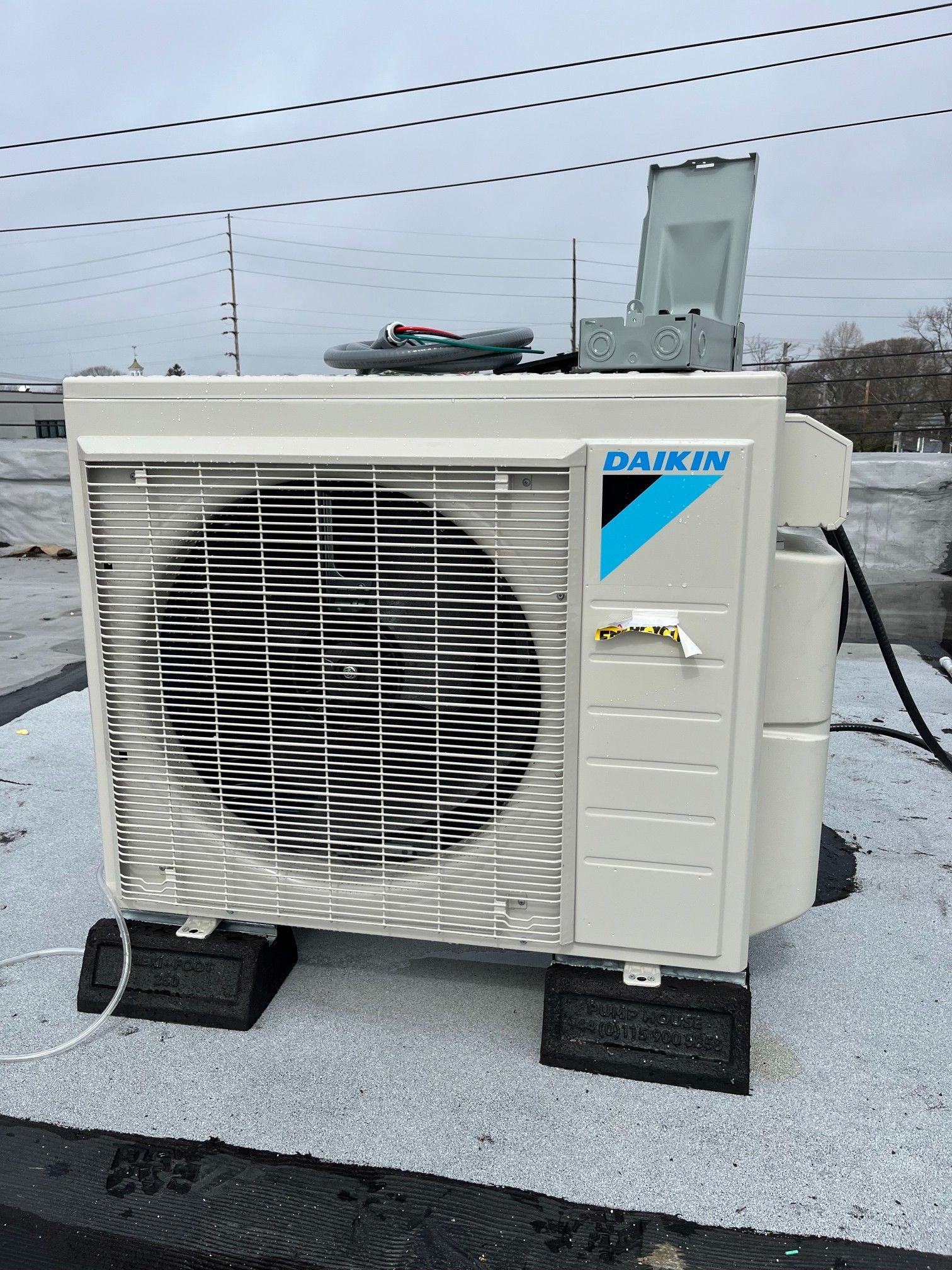 Air conditioning units outside a building.