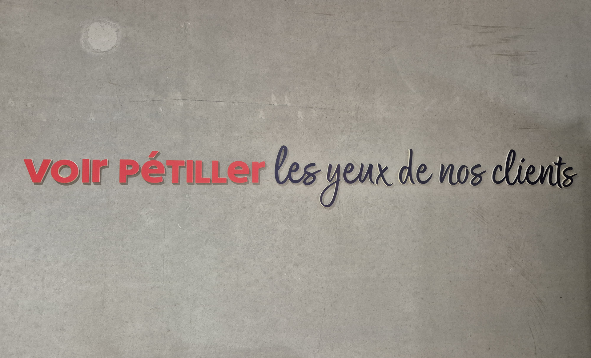 Text on a gray surface: 
