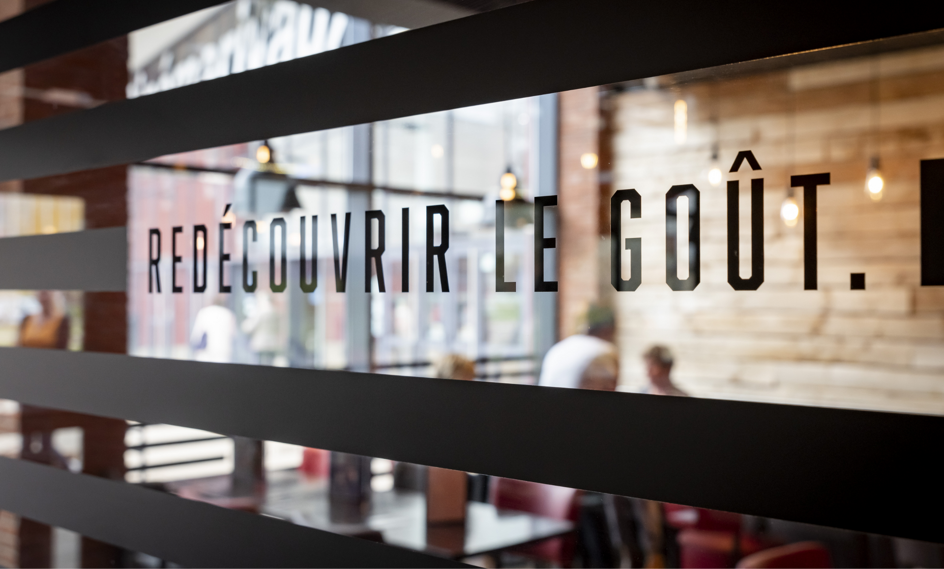 Glass door with