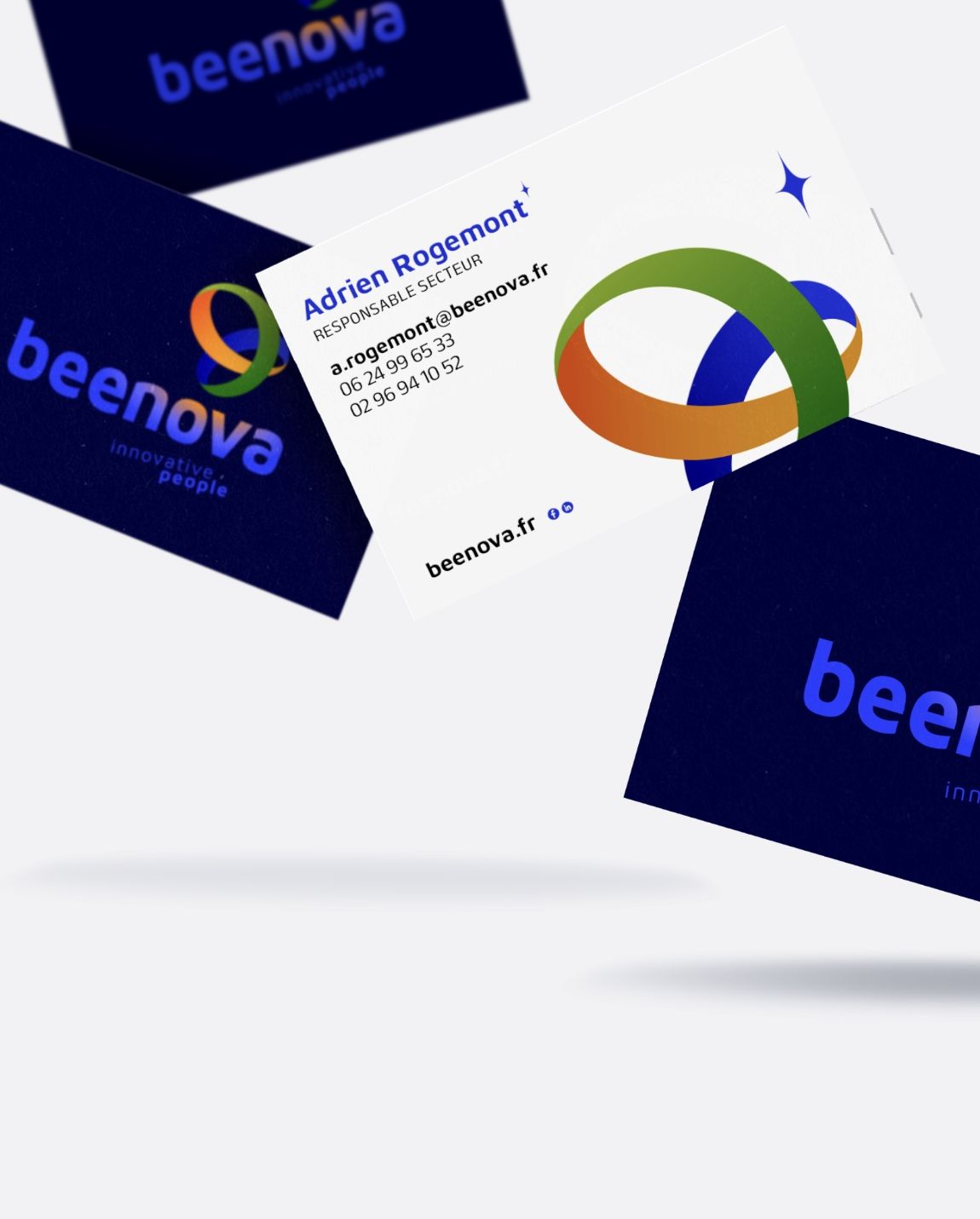 Business cards with 